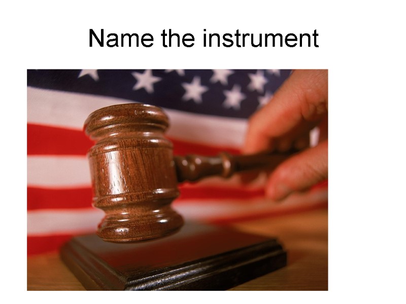 Name the instrument
